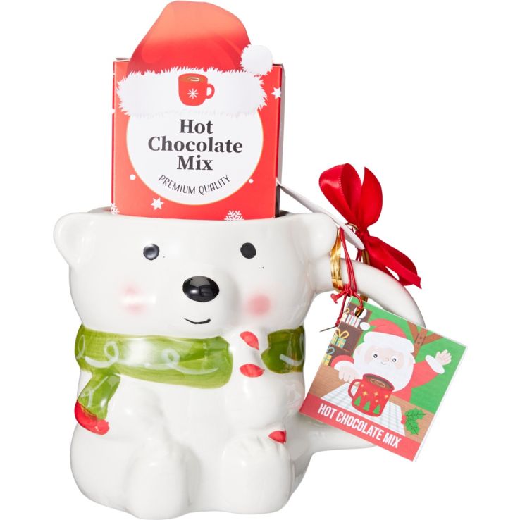 Polar Bear Mug with Hot Chocolate Mix main product photo