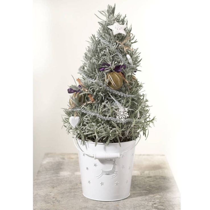 Pair of Lavender Christmas Trees