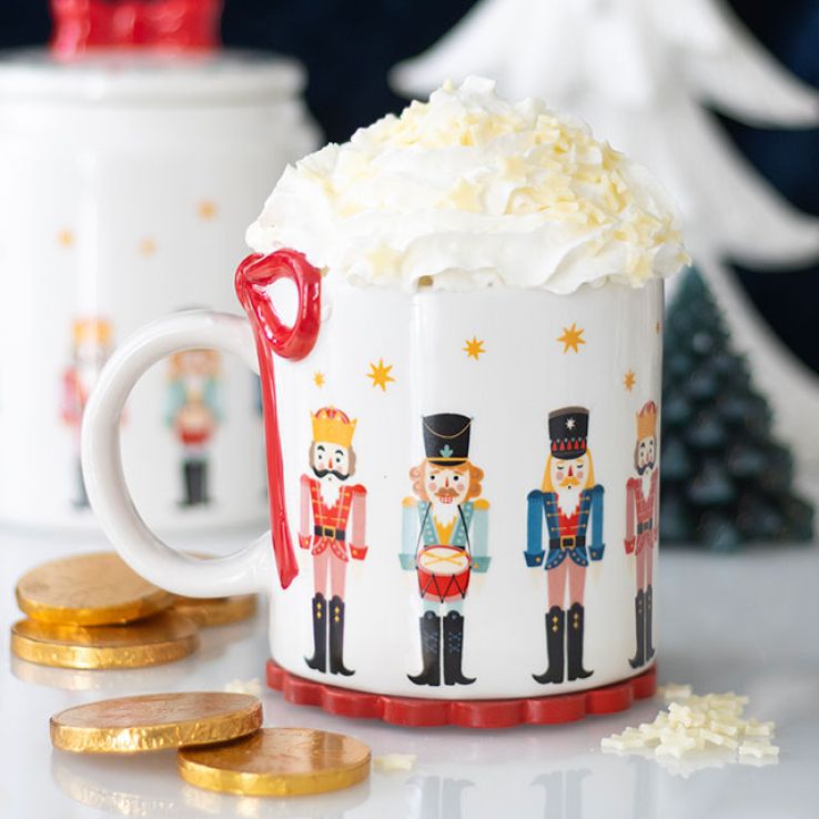 Nutcracker Print Mug with Bow main product photo