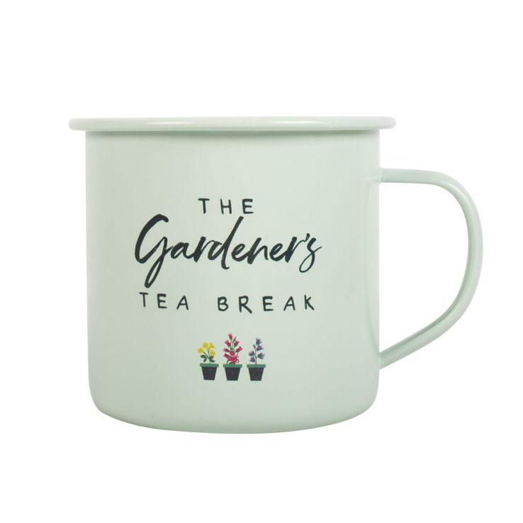 Gardener's Tea Break Enamel Mug main product photo