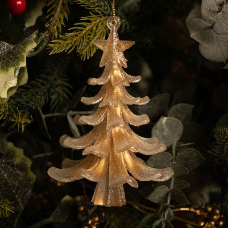 Classic Clear and Gold Christmas Tree - Christmas Tree Decoration main product photo
