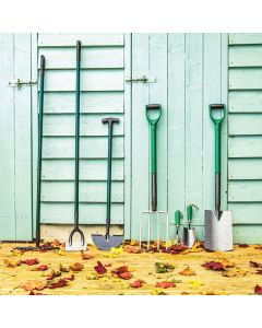 Green & Grey Carbon Steel 7-Piece Garden Tool Set - Essential Garden Tools Bundle