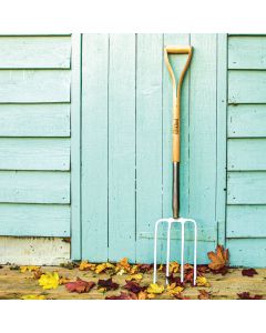 Ash & Steel: Heavy Duty Stainless Steel Garden Digging Fork with Ash Handle