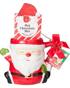 Santa Mug with Hot Chocolate Mix