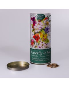 Wildlife Seed Shaker tube - Butterfly & Bee - Perfect Gift!