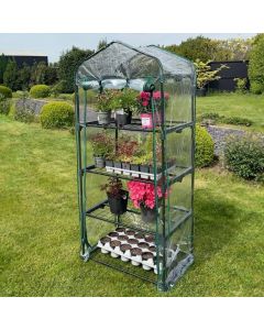 large four tier mini garden greenhouse