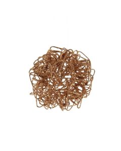 Christmas Tree Decoration - Rose Gold Wire Ball