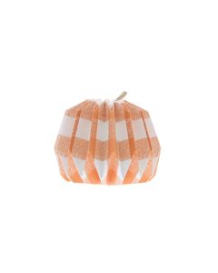 Orange and White Foldable Paper Pumpkin - Halloween Decoration