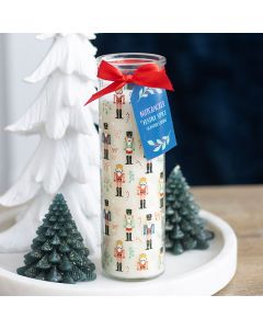 Nutcracker Print Festive Spice Tube Candle - Christmas Decoration