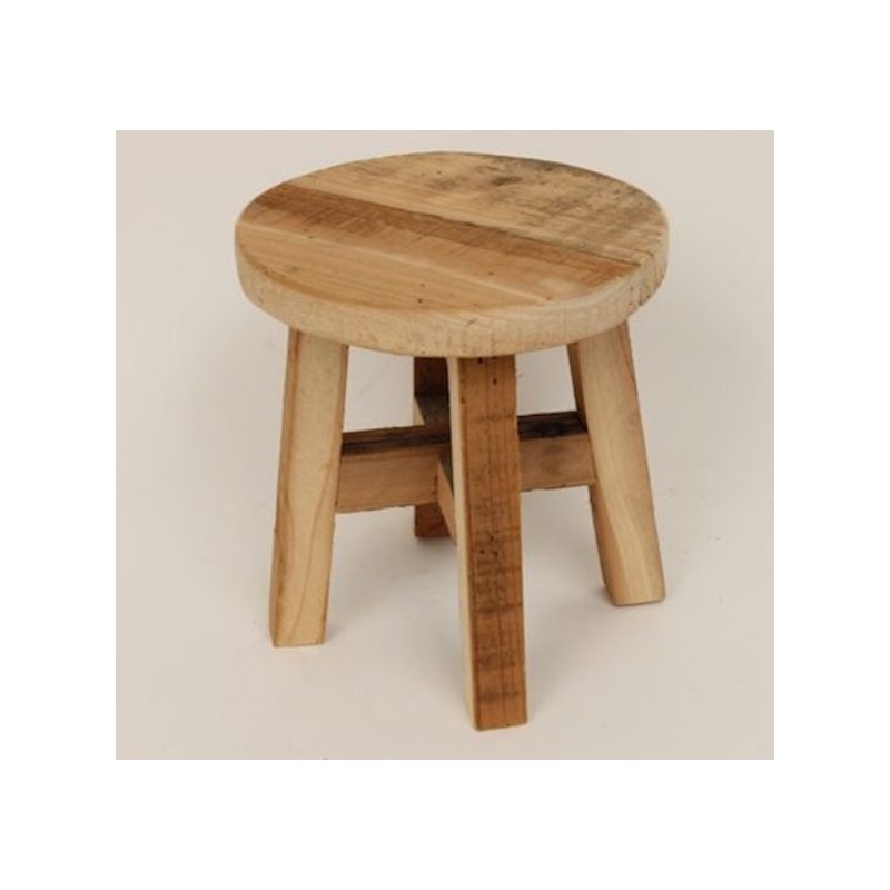 Solid Wood Round Stool