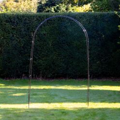 Heavy Duty 2.4m Garden Arch - Tubular Steel Trellis Archway - Perfect for Climbing Plants & Roses