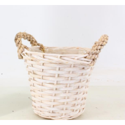 White Display Basket to fit a 21cm Diameter pot
