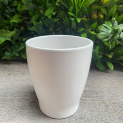 White Glazed Ceramic Pot