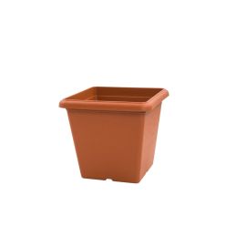 30cm Terracotta Cube Pot
