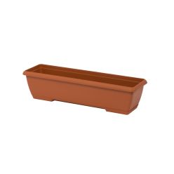 42cm Terracotta Mini Trough with Saucer