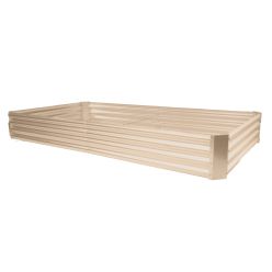 Raised Bed Garden Planter Rectangle (5.5ft x 3ft) - Cream