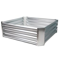 Raised Bed Garden Planter Square (3ft x 3ft) - Galvanised