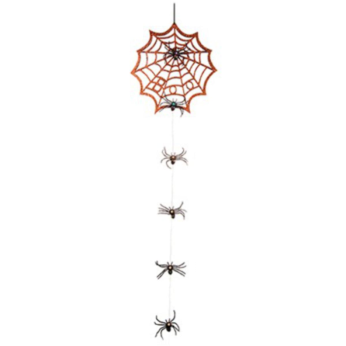 Light up store spider web