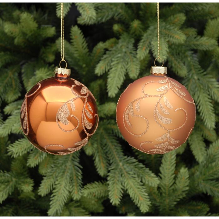 WINTER SALE Christmas Tree Decoration Copper Bauble