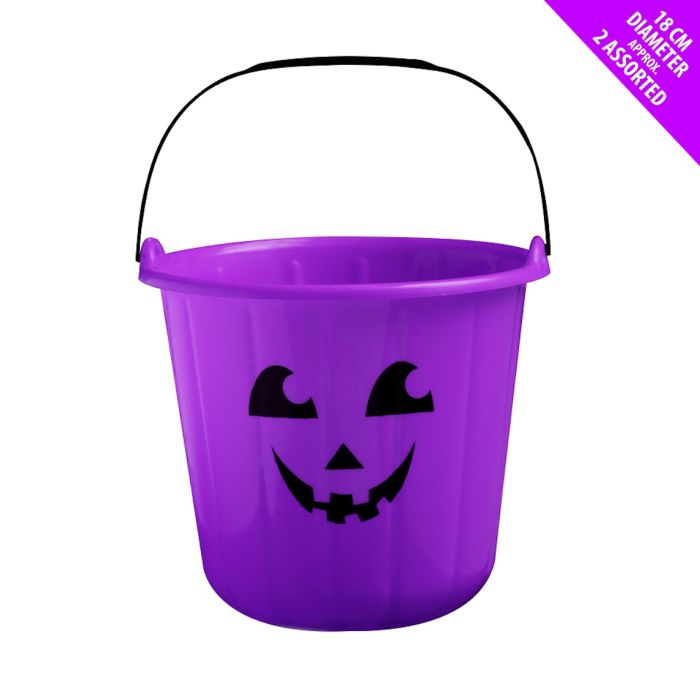 Halloween Pumpkin Bucket Purple