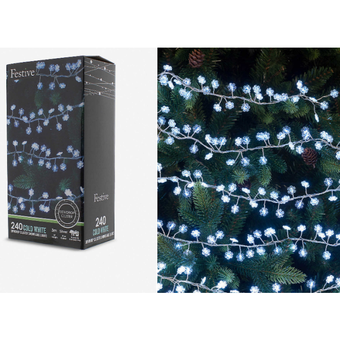 SPECIAL CHRISTMAS DEAL Christmas Tree Lights 240 Cold White