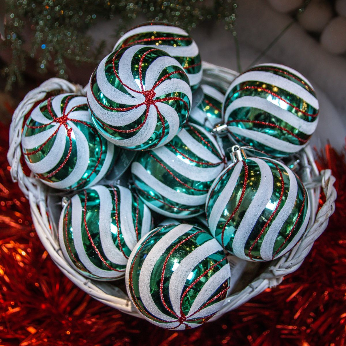 Assorted christmas balls discount