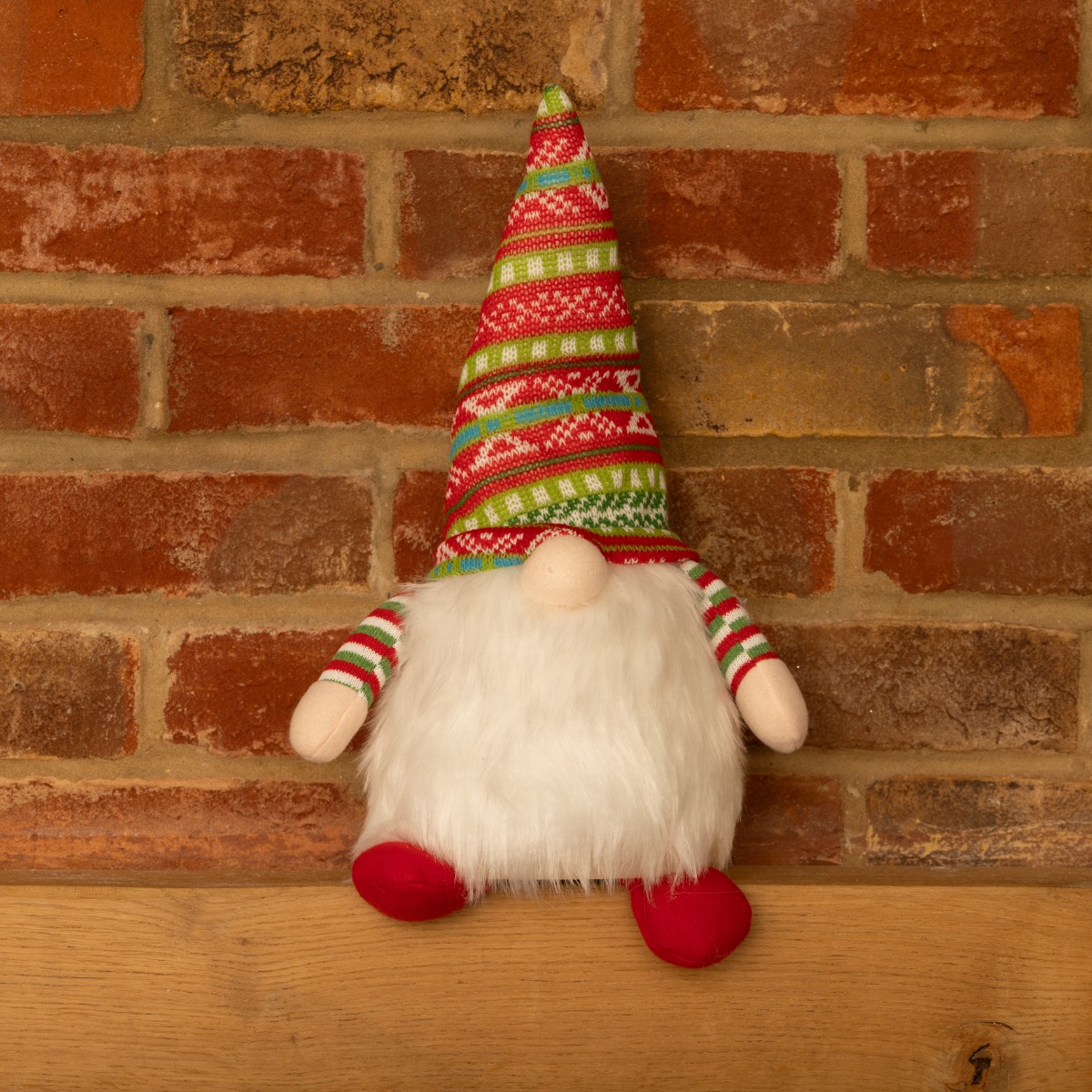 LED Light Red and Green Gonk - Christmas Decoration