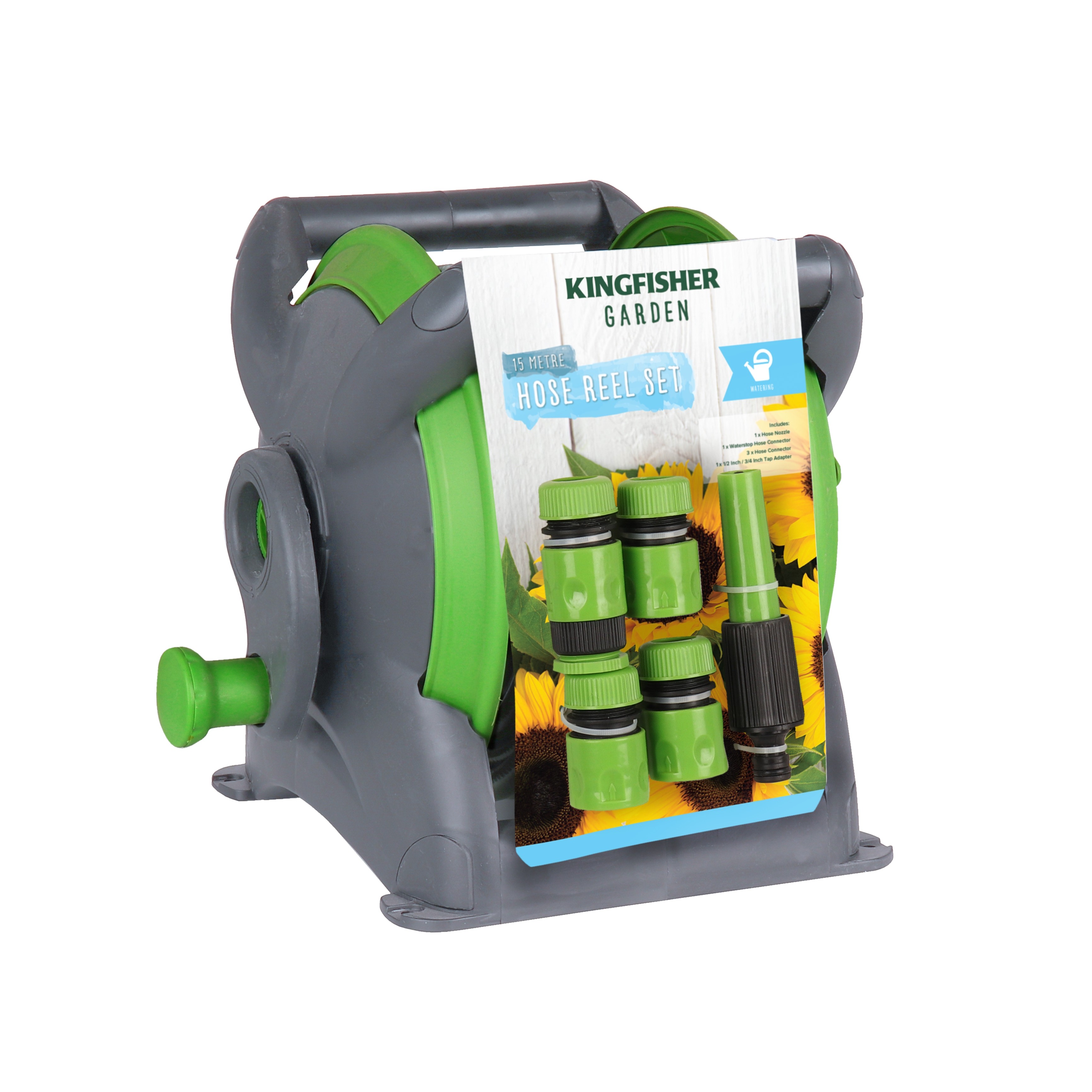 Hose Rell Set Compact Hose Reel Set - 15m Length