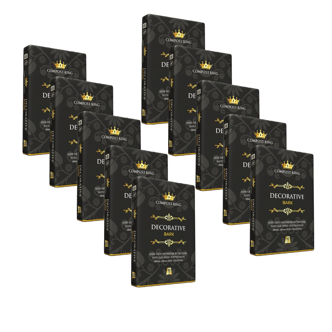 BULK PACK Compost King Decorative Chipped Bark 10 x 50 Litre Bags