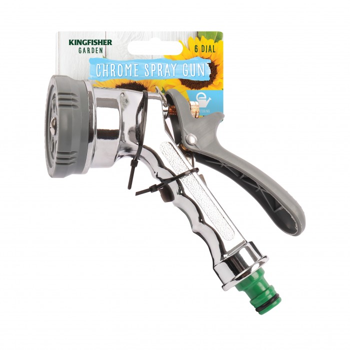 Premium Chrome Spray Gun 6 Settings